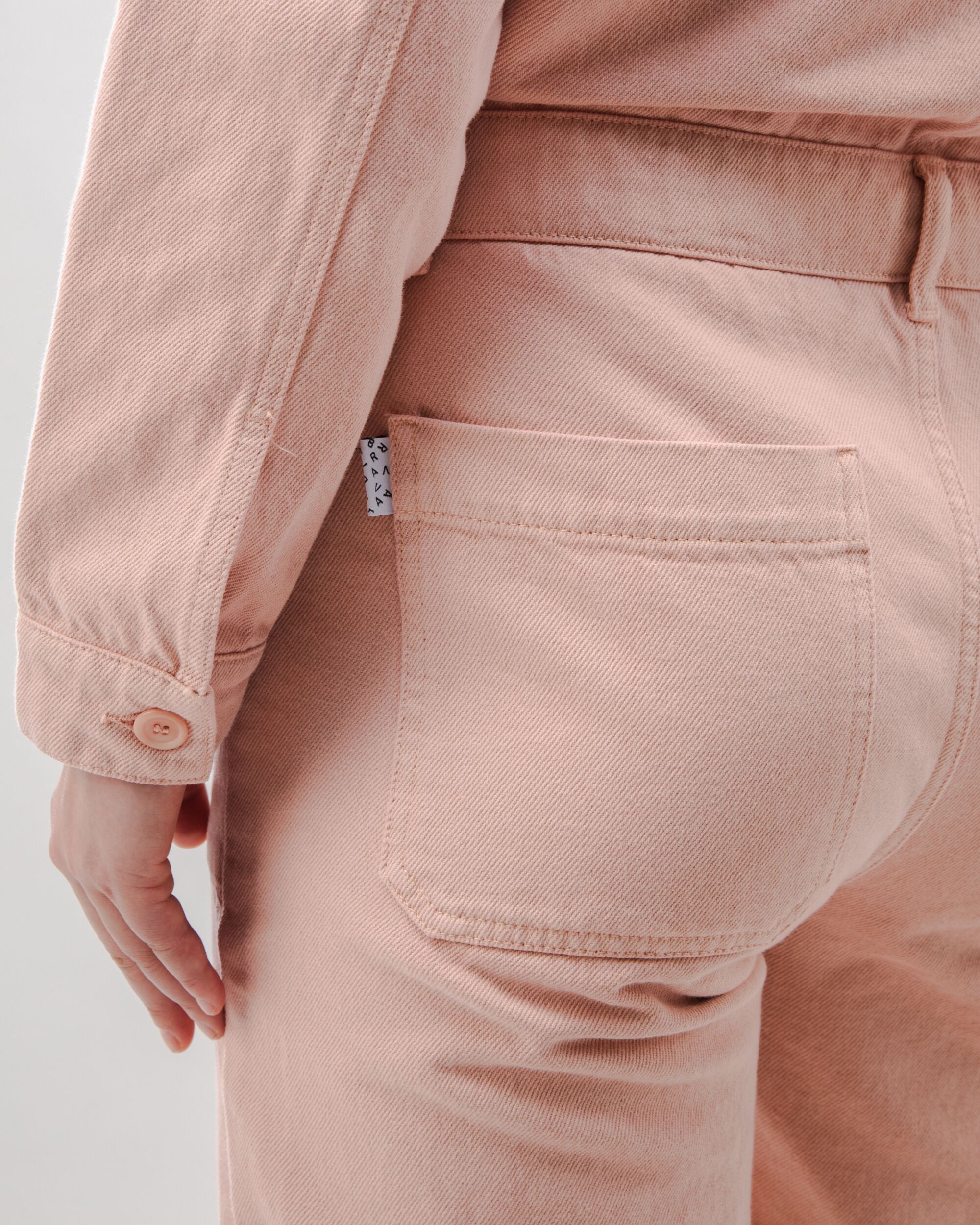 Cotton Twill Boiler Suit Rose