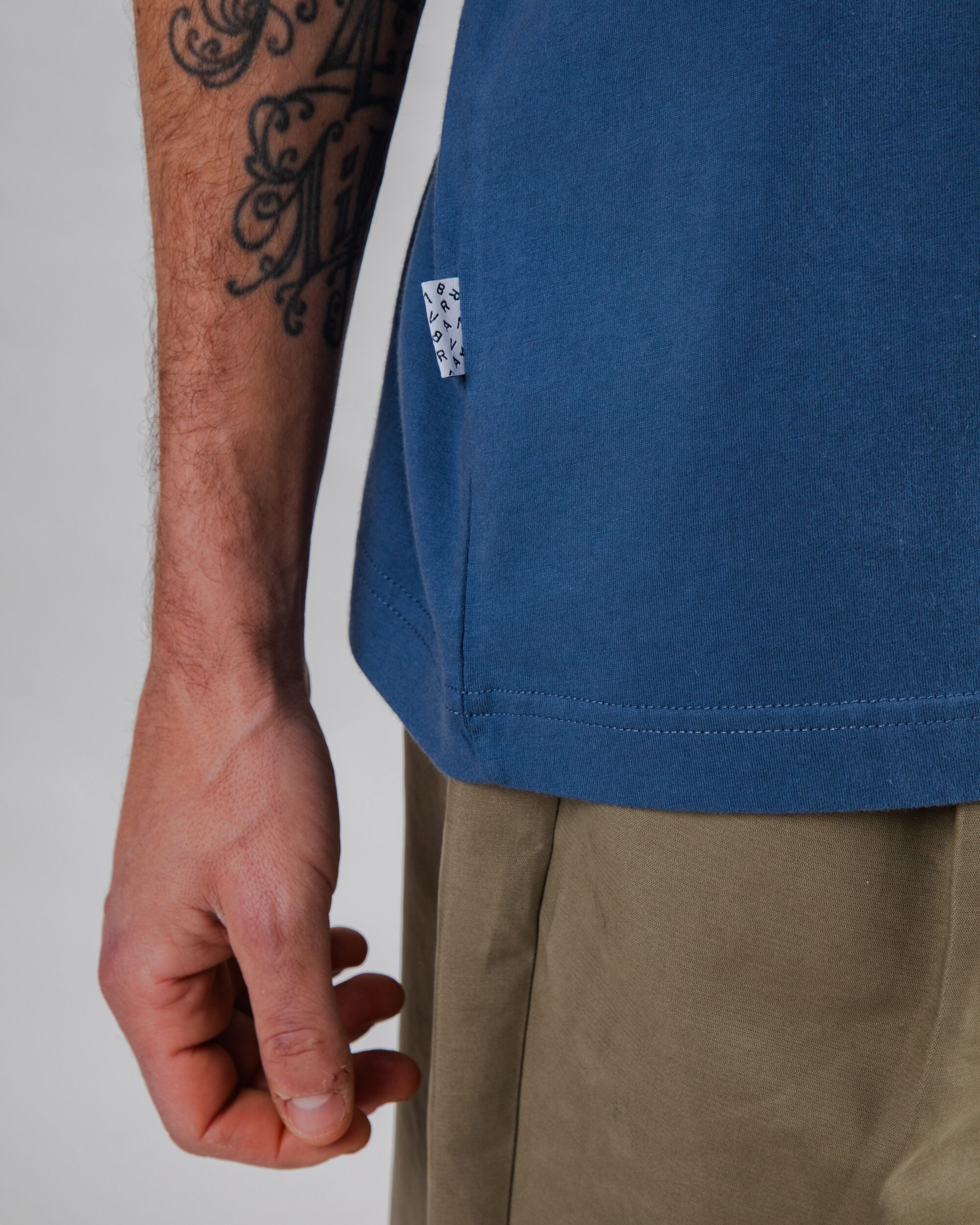 Brava Gum Label T-shirt Indigo