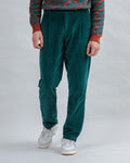 Corduroy Pleated Chino Pants Forest Green